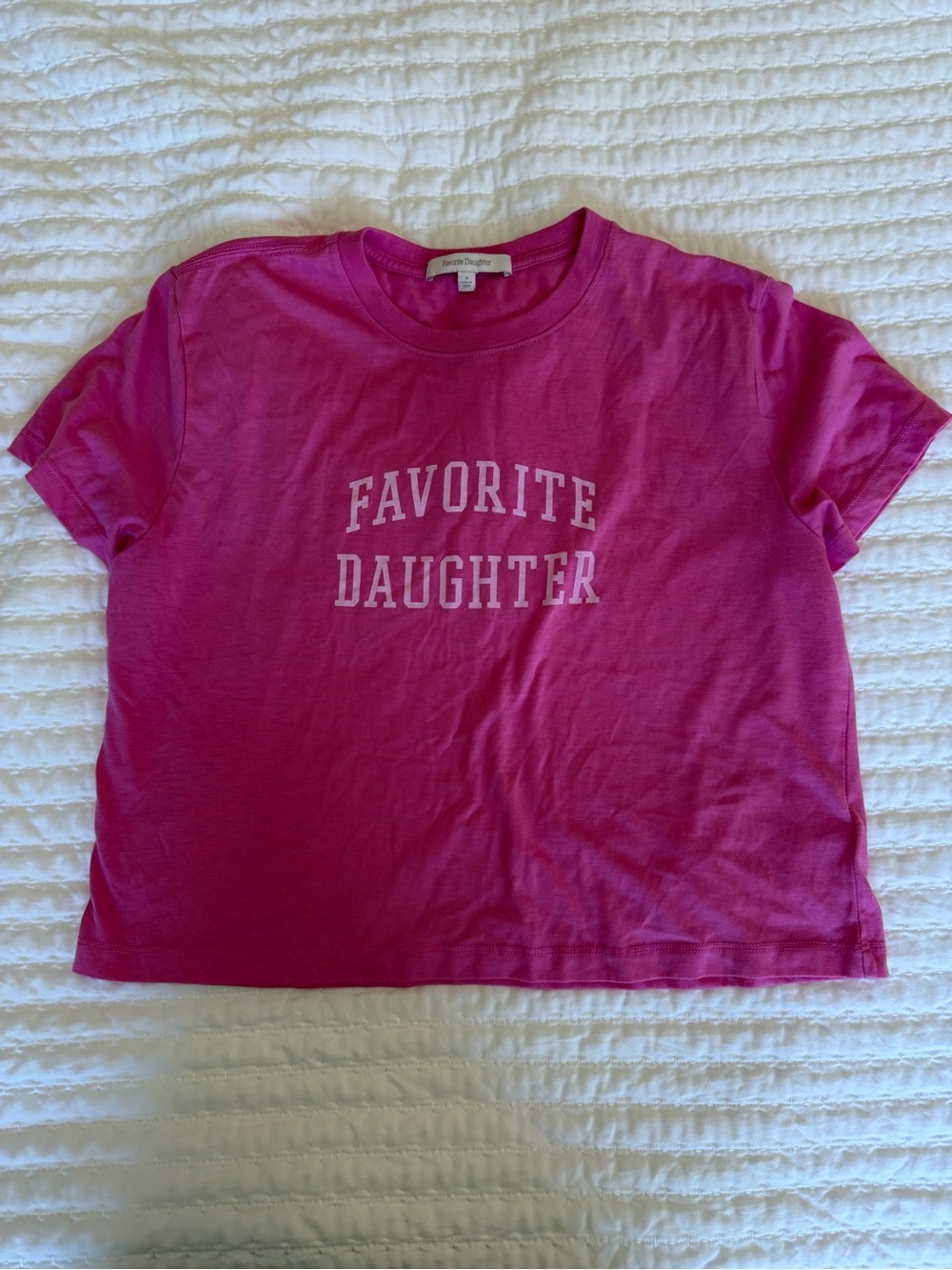 Favorite Daughter Bright Pink Graphic Tee